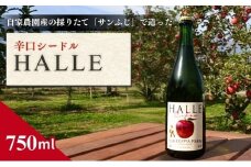 【信州産りんご】辛口シードル「HALLE」（750ml×1本）[№5659-1269]