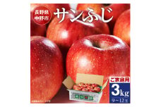 長野県北部　ご家庭用　サンふじ3kg_ りんご 林檎 サンふじ フルーツ 果物 くだもの 人気 おすすめ 送料無料 家庭用 傷 規格外 不揃い 産地直送 長野 お取り寄せ 【1211762】