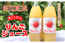 信州１００％リンゴジュース（1L瓶×2本）(At-001)