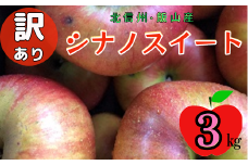 【先行予約】【訳あり】シナノスイート【約3kg(6〜14玉)】規格外(7-A27-1)