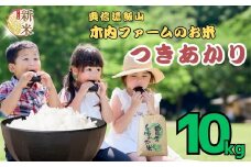 【令和７年産】 新米 《 出荷開始 》つきあかり 精米 10㎏ 奥信濃飯山～木内ファームのお米～ 白米 10kg（10kg×1袋） (7-13B)