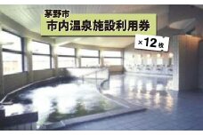 市内温泉施設利用券12枚【1414110】