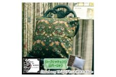 Fabric by ベストオブモリス カバー&クッション 45cm角 Fセット(いちご泥棒:黒)【1460899】
