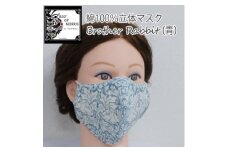 Fabric by ベストオブモリス 綿100%立体マスク ブラザーラビット(青)【1475078】