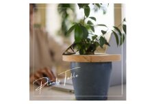 長野県の職人が作成する観葉植物用のテーブル スモールサイズ(20cm)【1549392】