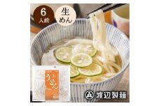 生うどん 渡辺製麺 6人前 1.1kg 国産小麦使用 冷蔵品 信州八ヶ岳よりお届け【1592335】