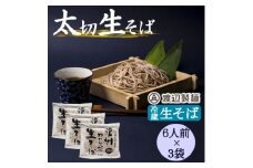 渡辺製麺の信州そば 業務用 太切生そば 1kg(6人前)×3袋 冷蔵品 信州八ヶ岳よりお届け【1662811】