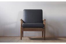 牛革張り一人がけソファ（bs-4）| 日用品 ソファ 牛革 長野県 塩尻市