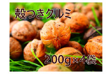 2022年産 殻つきクルミ 200g 4袋セット 農薬・化学肥料不使用