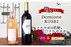 ドメーヌコーセイ メルロ 401桔梗&メルロロゼ 2本セット | お酒 酒 おさけ ワイン ドメーヌコーセイ メルロ メルロロゼ セット 長野県 塩尻市