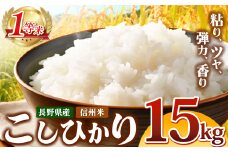 令和7年産 新米 信州米 こしひかり 白米 15kg 長野県産 | 米 コシヒカリ 白米 精米 お米 信州米 15kg 特産品 塩尻市 長野県 信州 