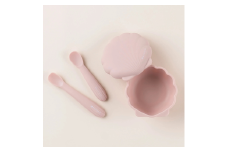 ケラッタ ベビー食器 3点セット（コーラルピンク） | ケラッタ kerata 赤ちゃん ベビー 日用品 食器 ベビー食器 マタニティ 長野県 塩尻市