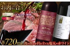 ＜肉に合うセット＞五一わいん スペリオール 赤 720ml…1本 / 井筒ワイン メルロー［樽熟］ 720ml…1本 | 五一わいん 井筒ワイン 赤 ワイン メルロ 樽熟 長野県 塩尻市