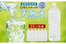 定期便【3ヶ月連続 計3回】信州たのめの里の水 ラベルレス 2L PET × 6本 水 | ミネラルウォーター ペットボトル 軟水 天然水 弱アルカリ性 まろやか 備蓄 災害 非常用 防災 まとめ買い 送料無料 信州エコプロダクツ 長野県 塩尻市