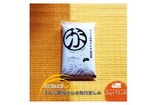 【令和六年産】定期便  がんも農場のお米毎月楽しみ（白米） 5kg×12ヵ月【出荷開始：2024年10月～】【白米 精米 こしひかり コシヒカリ 粘り気が強く甘みがあります がんも農場 お米 冷めても美味しい 長野県 佐久市 】