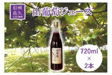 【先行予約:2025年3月以降発送予定】山葡萄ジュース2本セット ぶどう 無添加 無加糖 ポリフェノール 【 ぶどう 山葡萄 ジュース 2本セット 貴重な山葡萄を完熟 無添加 無加糖 炭酸 焼酎 で割るのもオススメ 長野県 佐久市 】