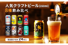 クラフトビール 8種24本 飲み比べ セット よなよなエール 地ビール 佐久市限定品 オリジナル 【 ヤッホーブルーイング 350ml ビール おすすめ 人気のクラフトビール ギフト プレゼント 長野県 佐久市 】