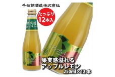 信州佐久　果実酒 千曲錦　果実感溢れるアップルレモン　250ml×12本セット【 酒 さけ 長野県 佐久市 】