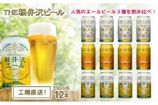 【9ヶ月定期便】THE軽井沢ビール　3種12缶　飲み比べ　セット　クラフトビール　地ビール　長野県 【 軽井沢ブルワリー お中元 お歳暮 母の日 父の日 家飲み おすすめ　お取り寄せ 内祝い ギフト 送料無料 晩酌 長野県 佐久市 】