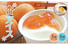 体に優しい 杏アイス 2種 11個(ミルク6個・マーブル5個) 牛乳 あんず 信州 果物 フルーツ 長野県 千曲市