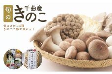 旬のきのこ6種+きのこご飯の素セット 有機栽培 炊き込みご飯の素 きのこご飯 信州 長野県産 千曲市