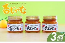 【新物できました！】あんずジャム 3本<あんずの里の「手づくり杏じゃむ」｜ あんずジャム アプリコットジャム フルーツジャム 果物 千曲市 長野県産 信州