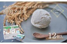 棚田アイス とろけるお米味 91ml×12個｜ 乳製品不使用 ビーガン ココナッツミルク 千曲市 長野県 信州