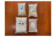 国内産 麦4種セット(押麦500ｇ、はだか麦330ｇ、ダイシもち麦250ｇ、もち麦300ｇ　各1個)｜もち麦ごはん 雑穀ごはん 麦ごはん むぎ  長野県 千曲市  信州