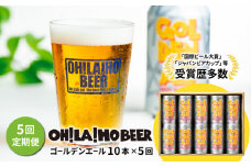 【5回定期便】ゴールデンエール10本定期便 クラフトビール