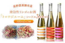 「トロワジエーム」シードル3本セット／発泡性リンゴのお酒 | りんご 500ml 3種