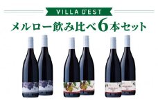 【ヴィラデストワイナリー】赤ワイン メルロー飲み比べ3種6本セット