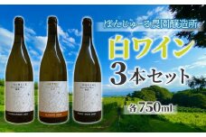 【ぼんじゅーる農園醸造所】3種の白ワイン3本セット| 国産 長野県 お酒