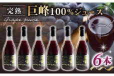 【東御こもだ果樹園】ぶどう農家の完熟巨峰100％ジュース 2024（720ml）6本入