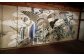 土蔵２階に保存されている襖絵。近くにあった熊野神社に併設されていた歌舞伎舞台で使っていたもの。