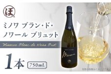 【ぼんじゅーる農園醸造所】ミノワ ブラン・ド・ノワール ブリュット 1 本| スパークリングワイン 国産 長野県 お酒　