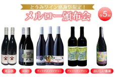 【とうみワイン感謝祭限定！】メルローワイン頒布会　全５回｜児玉邸、HIRO、ヴィラデストワイナリー、アトリエデュヴァン、おいしい農園