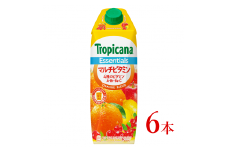 キリン　【トロピカーナ】エッセンシャルズ〈マルチビタミン〉「1000ml×6本」
