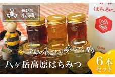 八ヶ岳高原はちみつ6本セット