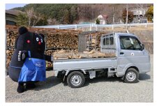 南相木村の薪『ナラ（コナラ）』（1立米、軽トラック1台分）～片道100キロ圏内、軽トラックで直接配達～ ※令和６年１０月に割った薪です