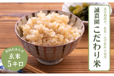 【先行予約】信州産こだわり米　銘柄はおまかせ　玄米　５kg［MA-112］