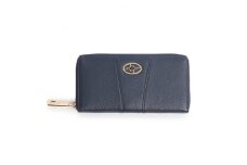＜濱野皮革工藝の長財布＞フィオーレ ロング ウォレット(ネイビー)【1065416】
