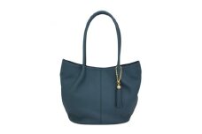 ＜濱野皮革工藝のトートバッグ＞メリートート ラージ(ブルー)【1089519】