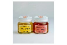 自家採取生ハチミツ＜アカシア蜂蜜300g、りんご蜂蜜300g＞セット【1100341】