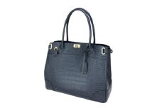 濱野皮革工藝クロコ クラッシーアーバントートバッグ(ネイビー)_ バッグ バック bag 濱野皮革工藝 国産 贈答 ギフト プレゼント ネイビー レディース HAMANO ブランド メーカー 牛革 日本製 トートバッグ クロコ 【1103222】