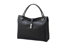 濱野皮革工藝グレースディライトトートバッグ(ブラック×シルバー金具)_ バッグ バック bag 濱野皮革工藝 国産 贈答 ギフト プレゼント 黒 ブラック レディース HAMANO ブランド メーカー 牛革 日本製 【1103248】