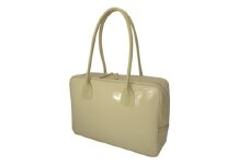 濱野皮革工藝セレブボストンバッグ(クリーム×ゴールド金具)【1103299】