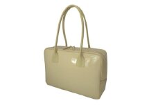 濱野皮革工藝セレブボストンバッグ(クリーム×ゴールド金具)【1103299】