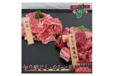＜牛肉カレー用＞信州蓼科牛の厳選部位切落しセット600g(300g×2パック)御代田町古越牧場産【1297012】