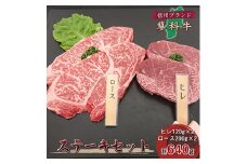 ＜牛肉ステーキセット＞信州蓼科牛の厳選部位を640g(ヒレロース)御代田町古越牧場産【1297070】