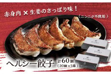 ヘルシー餃子セット60個(20個×3箱)【1468732】